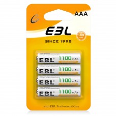 EBL AAA Rechargeable Battery 1100mAh 4 pack [H]