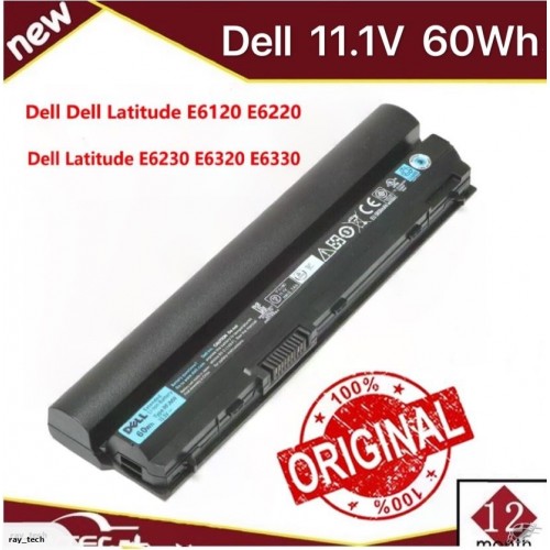 Original 6 Cell Battery For Dell Latitude E62 0f7w7v Cwtm0 64cg8 J79x4 451 Dell Latitude E61 Dell Latitude E62 Dell Latitude E6230 Dell Latitude E63 Dell Latitude E63 Xfr Dell Latitude E6330 Dell