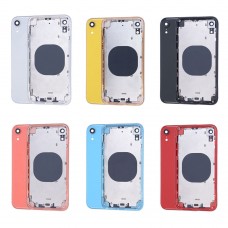 iPhone XR Back Cover Rear Housing Chassis with Frame Assembly Black / Blue / Coral / Red / White / Yellow [BC]