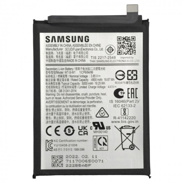 Original Battery Samsung Galaxy A04/ A14 5G Battery 3.85V  5000mAh/19.25Wh WT-S-W1[X04]