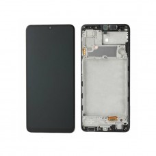 Original Samsung Galaxy A22 4G 2021 SM-A225 LCD Display Touch Screen Digitizer (Black) With Frame Screen Replacement [BD]
