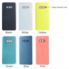 Samsung Galaxy S10 Back Cover with Camera Lens Rear Door Housing Case Chassis Panel Replace Prism Black / Prism Blue / Prism White / Flamingo Pink [BF]