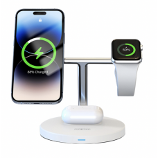 3in1 15W Magnetic Wireless Charger Dock Stand for Apple Watch Air Pods iPhone 14 [FC]