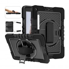 for Samsung Tab-ShockProof Rugged Carrying Case with 360 Rotating Stand Holder Belt Clip Tablet Cover Case
