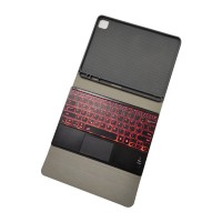 ipad TPU case RK102T with pen-holder detachale bluetooth keyboard